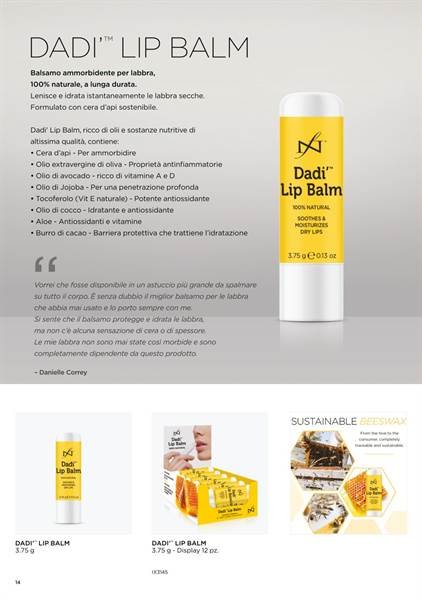 Dadi’® Lip Balm – Balsamo labbra 100% naturale